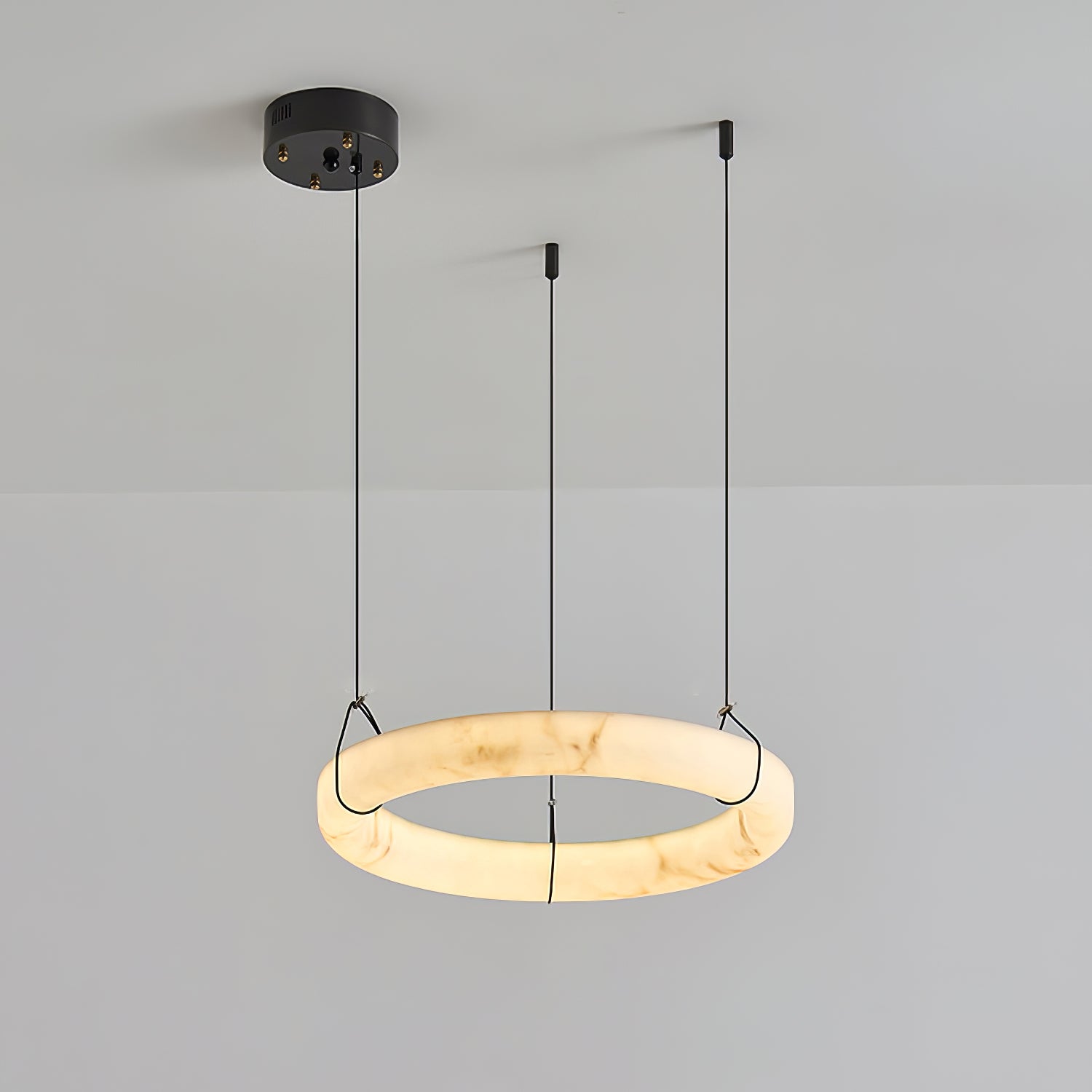 Alabaster Ring Pendant Lamp - Zonesus