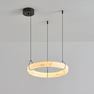 Alabaster Ring Pendant Lamp - Zonesus
