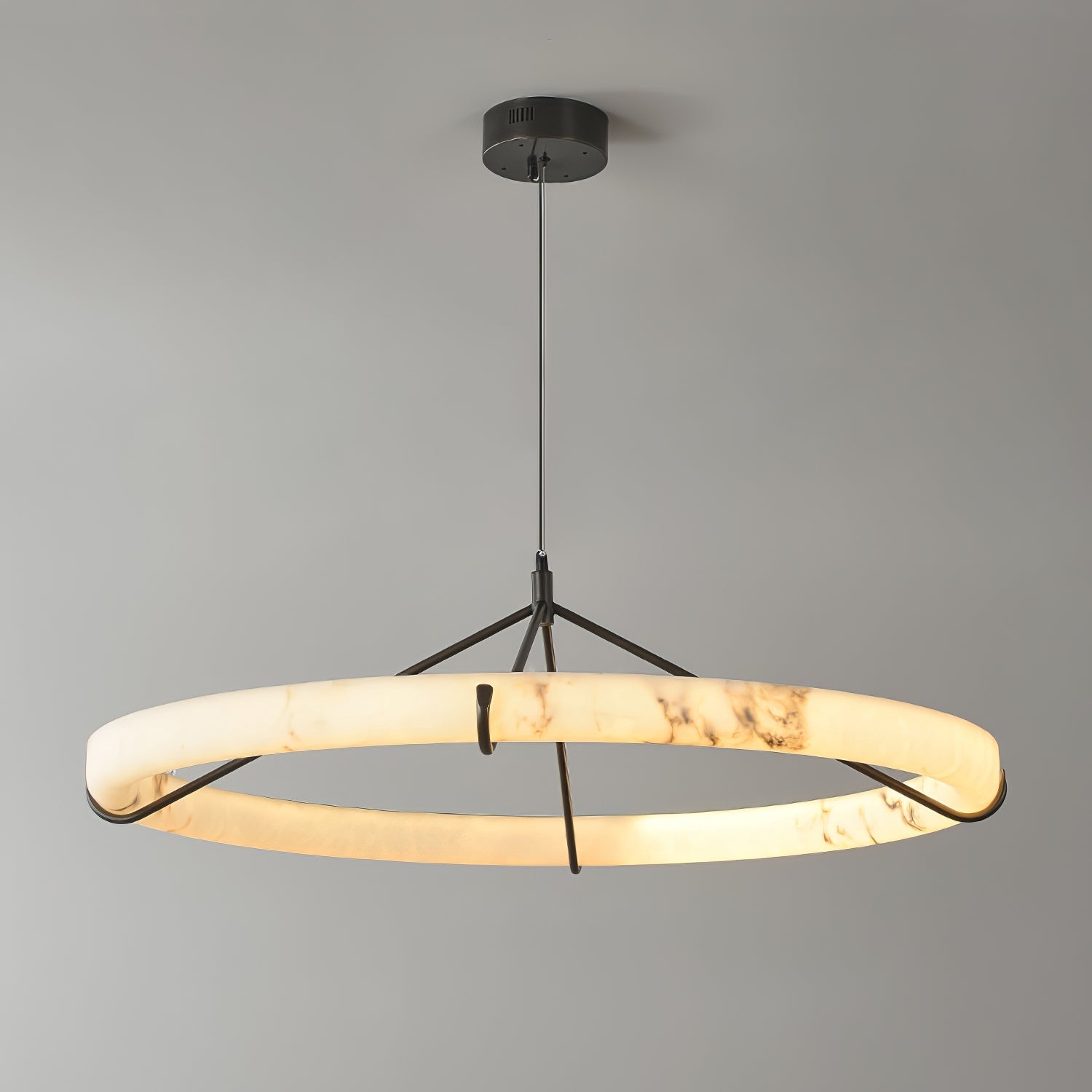Alabaster Ring Pendant Lamp - Zonesus