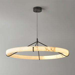 Alabaster Ring Pendant Lamp - Zonesus