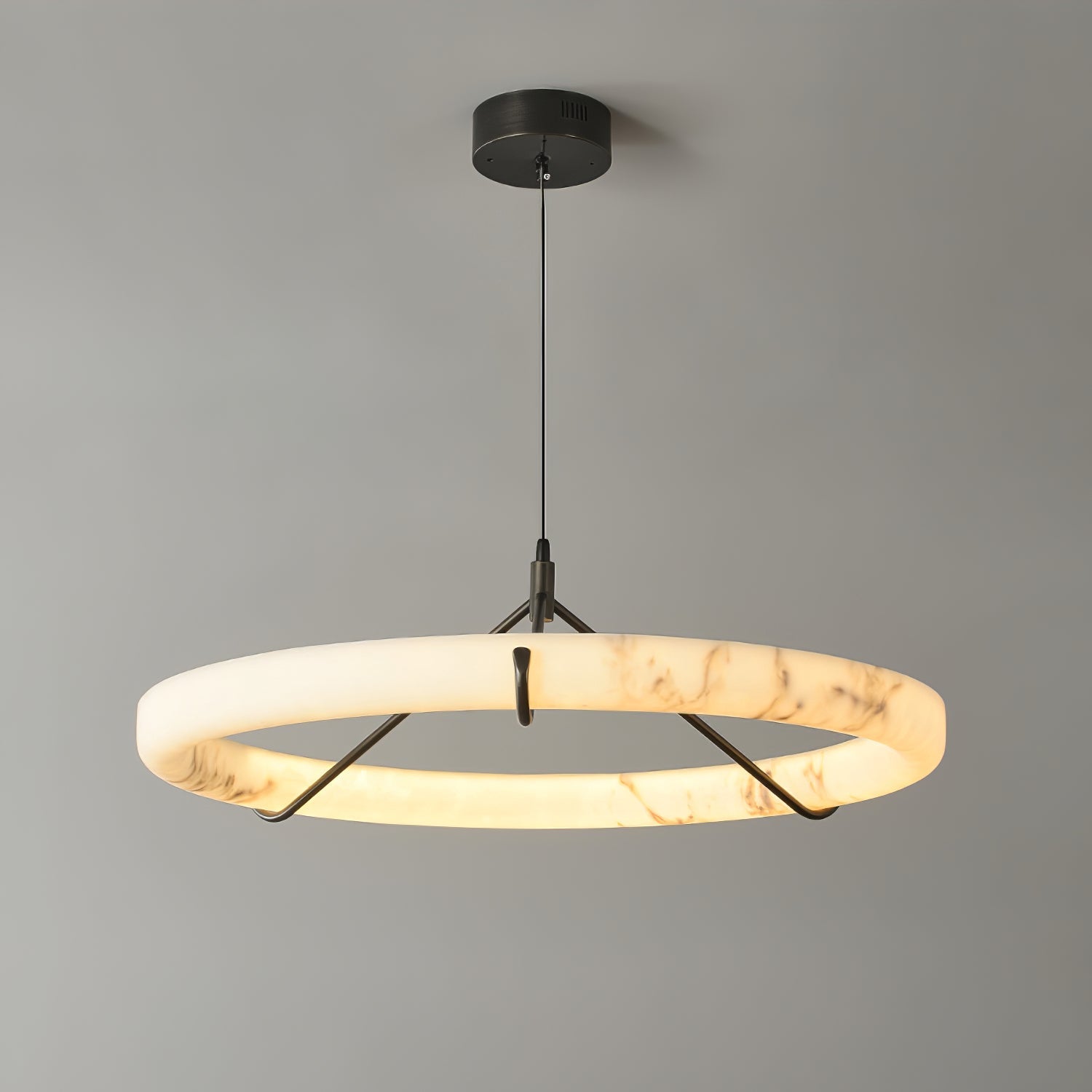 Alabaster Ring Pendant Lamp - Zonesus