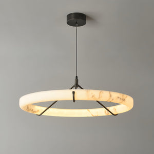 Alabaster Ring Pendant Lamp - Zonesus