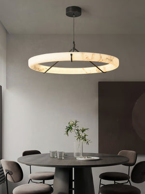 Alabaster Ring Pendant Lamp - Zonesus