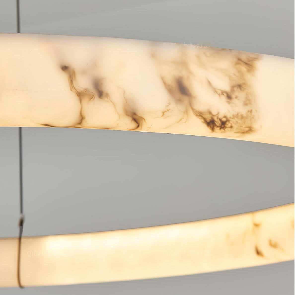 Alabaster Ring Pendant Lamp - Zonesus