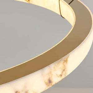 Alabaster Ring Pendant Lamp - Zonesus