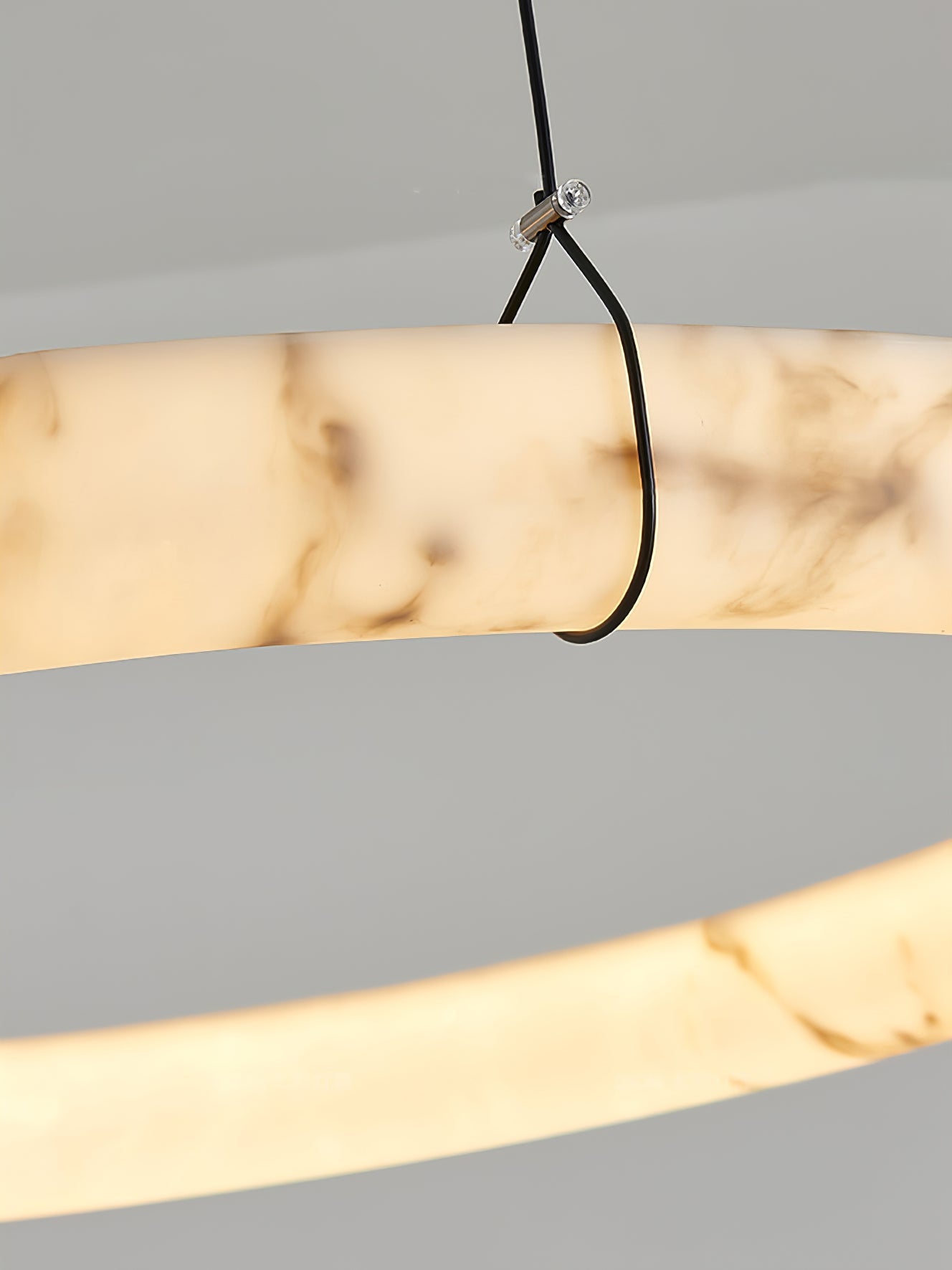 Alabaster Ring Pendant Lamp - Zonesus
