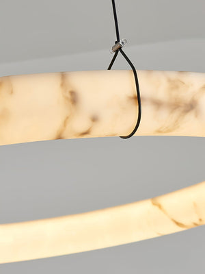 Alabaster Ring Pendant Lamp - Zonesus