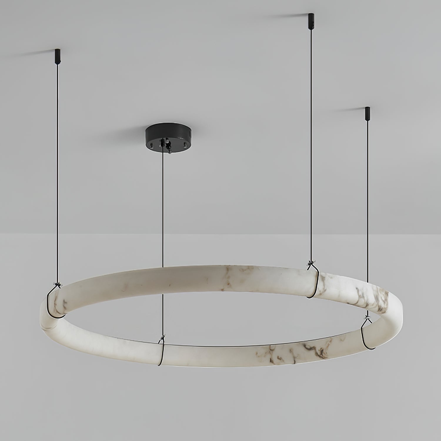 Alabaster Ring Pendant Lamp - Zonesus