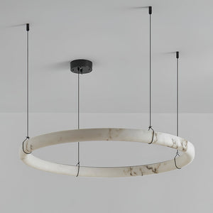 Alabaster Ring Pendant Lamp - Zonesus