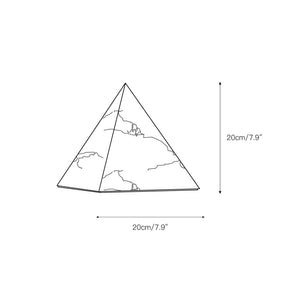 Alabaster Pyramid Table Lamp - Zonesus