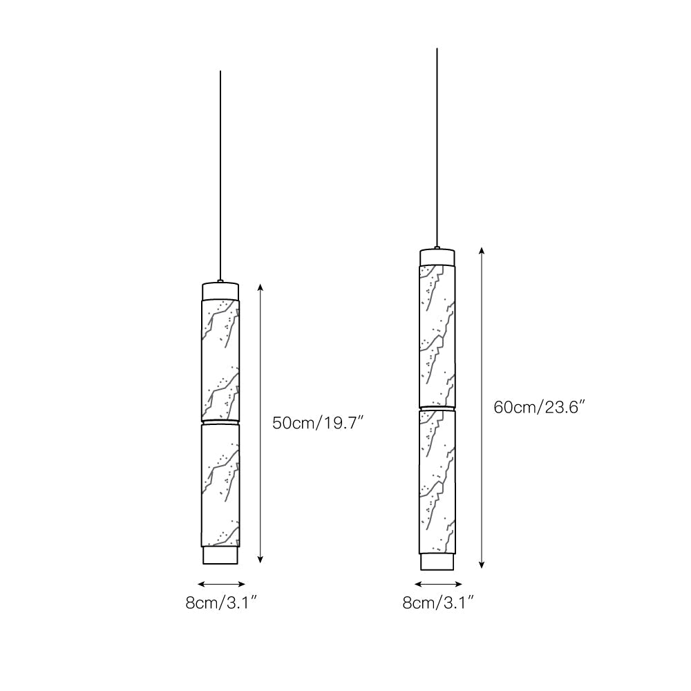 Alabaster Strip Pendant Light - Zonesus