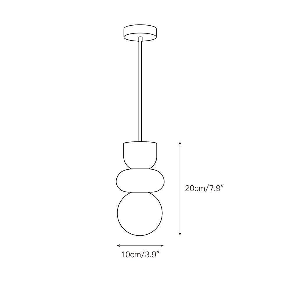 Alabaster Totem Pendant Lamp - Zonesus