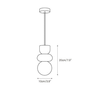 Alabaster Totem Pendant Lamp - Zonesus