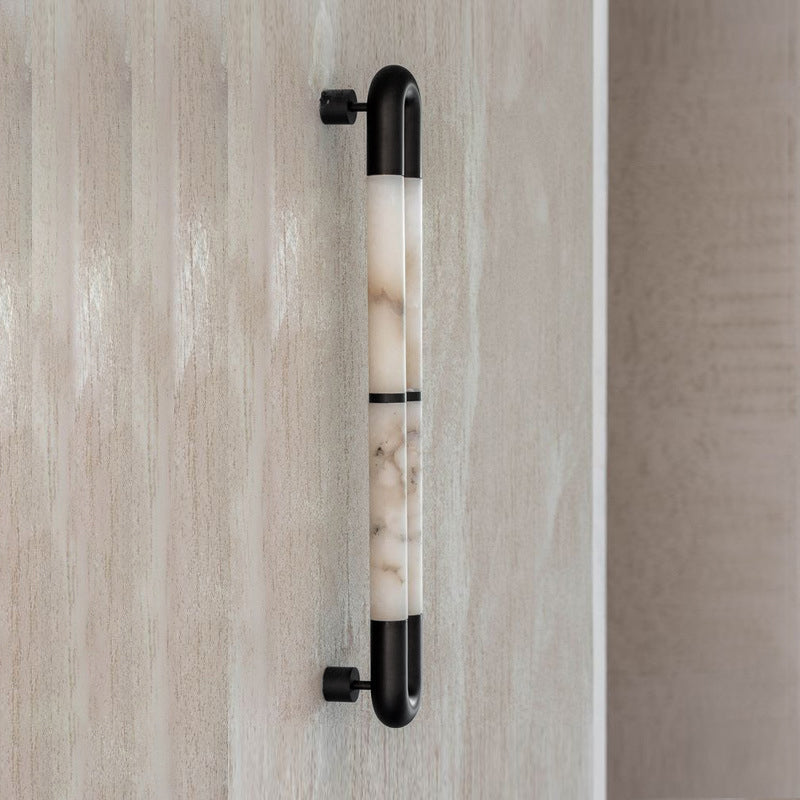 Alabaster Banded KoKo Sconce - Zonesus