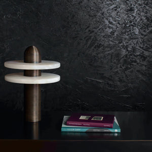 Alabaster Comet Alabaster Table Lamp - Zonesus