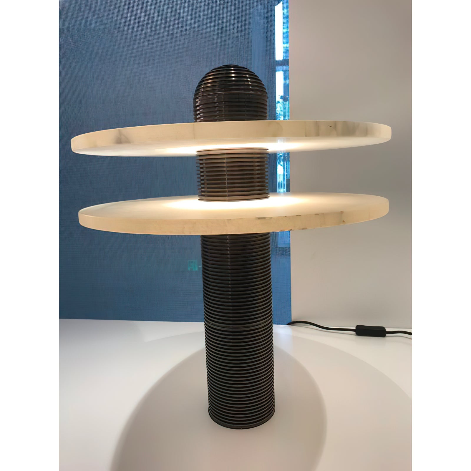 Alabaster Comet Alabaster Table Lamp - Zonesus