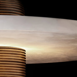 Alabaster Comet Alabaster Table Lamp - Zonesus