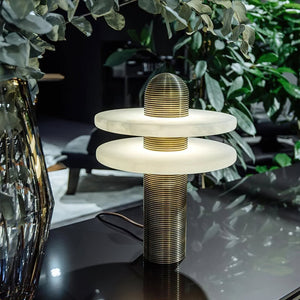 Alabaster Comet Alabaster Table Lamp - Zonesus