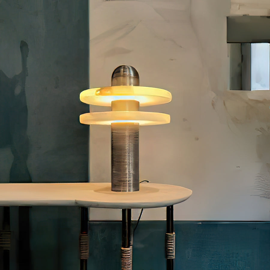 Alabaster Comet Alabaster Table Lamp - Zonesus
