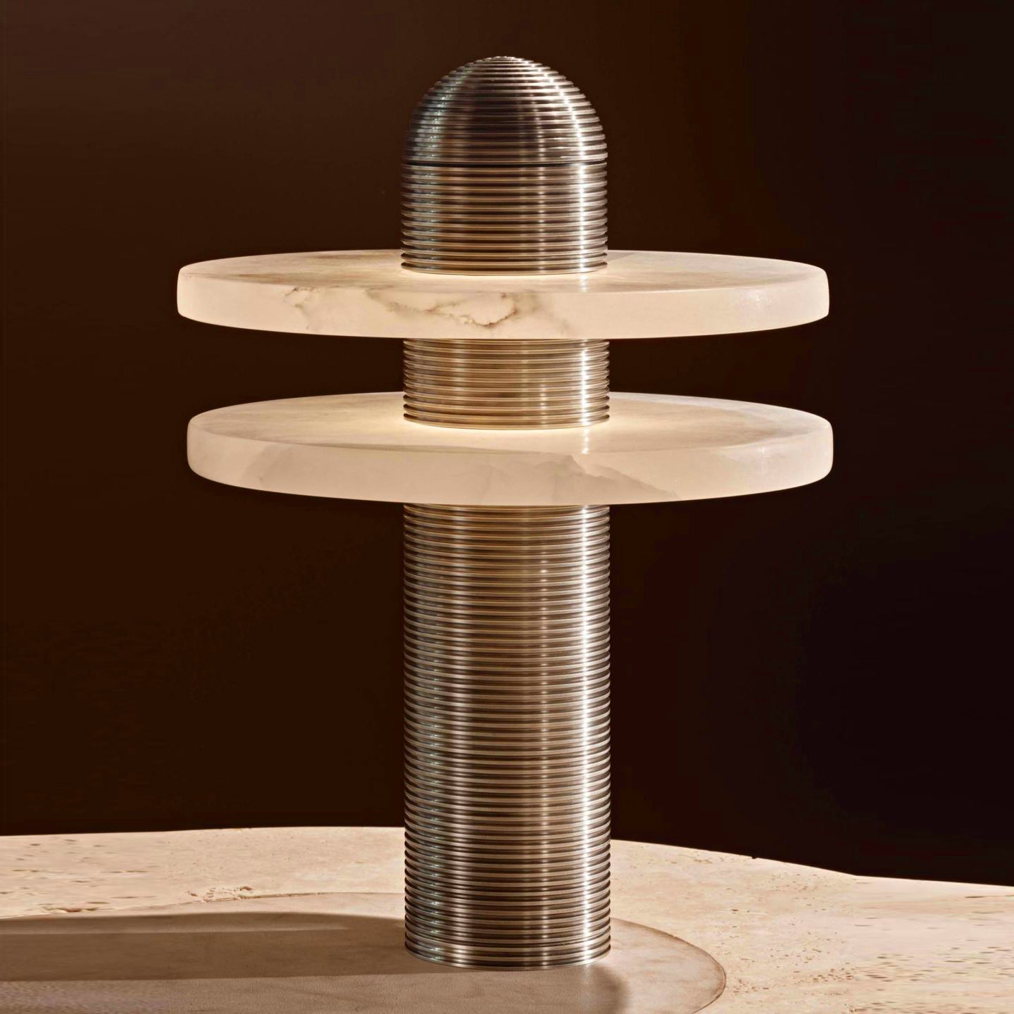 Alabaster Comet Alabaster Table Lamp - Zonesus