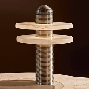 Alabaster Comet Alabaster Table Lamp - Zonesus