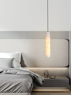 Alabaster Flute Pendant Light - Zonesus