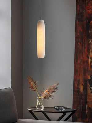 Alabaster Flute Pendant Light - Zonesus