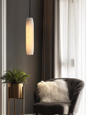 Alabaster Flute Pendant Light - Zonesus