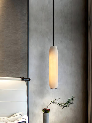 Alabaster Flute Pendant Light - Zonesus