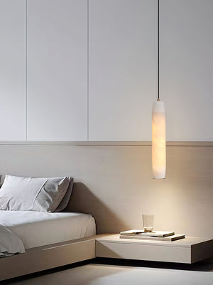 Alabaster Flute Pendant Light - Zonesus