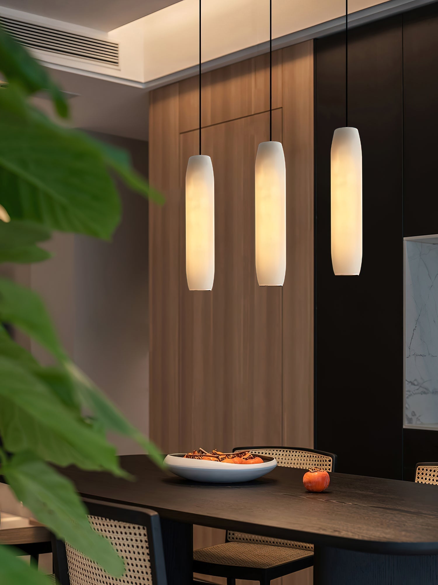 Alabaster Flute Pendant Light - Zonesus