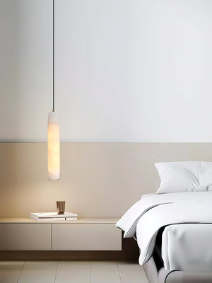 Alabaster Flute Pendant Light - Zonesus