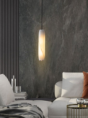 Alabaster Flute Pendant Light - Zonesus