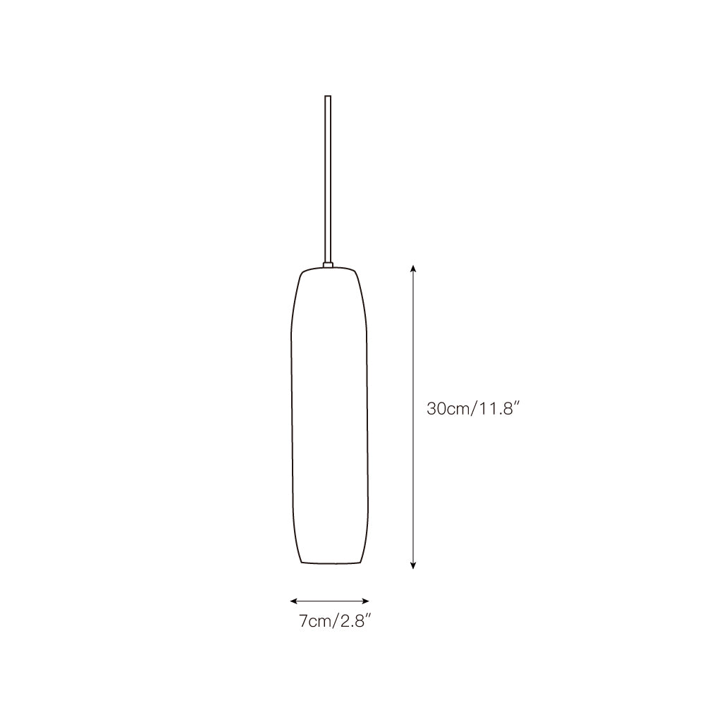 Alabaster Flute Pendant Light - Zonesus