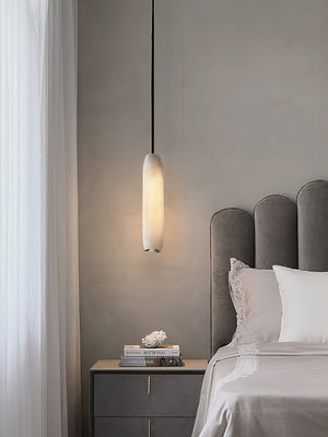 Alabaster Flute Pendant Light - Zonesus