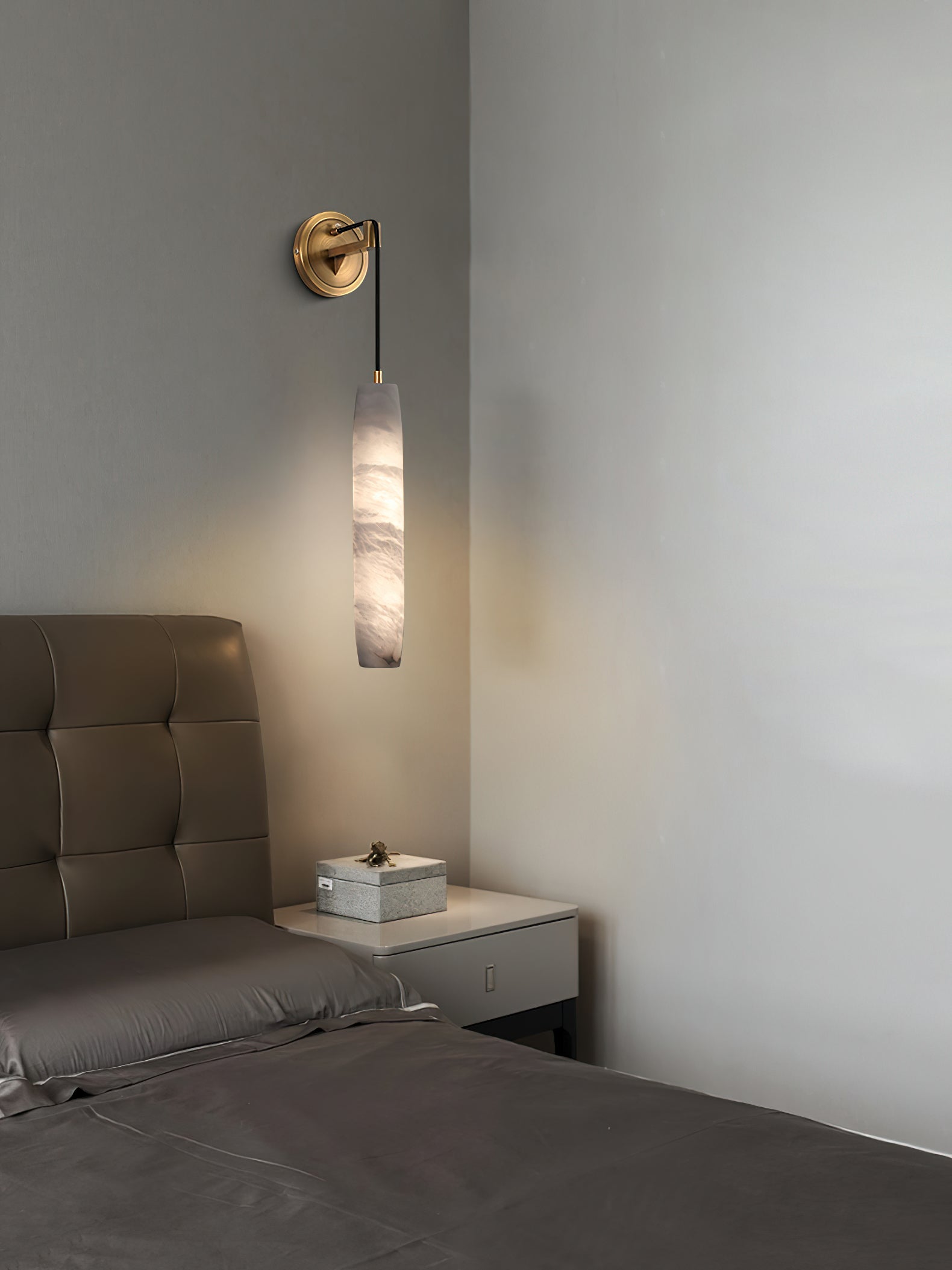Alabaster Flute Alabaster Wall Lamp - Zonesus