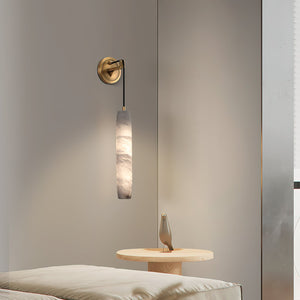 Alabaster Flute Alabaster Wall Lamp - Zonesus