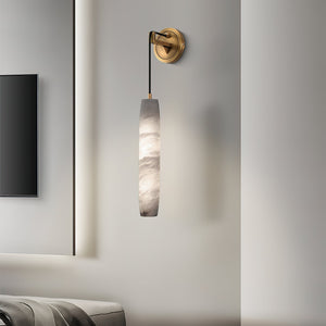 Alabaster Flute Alabaster Wall Lamp - Zonesus