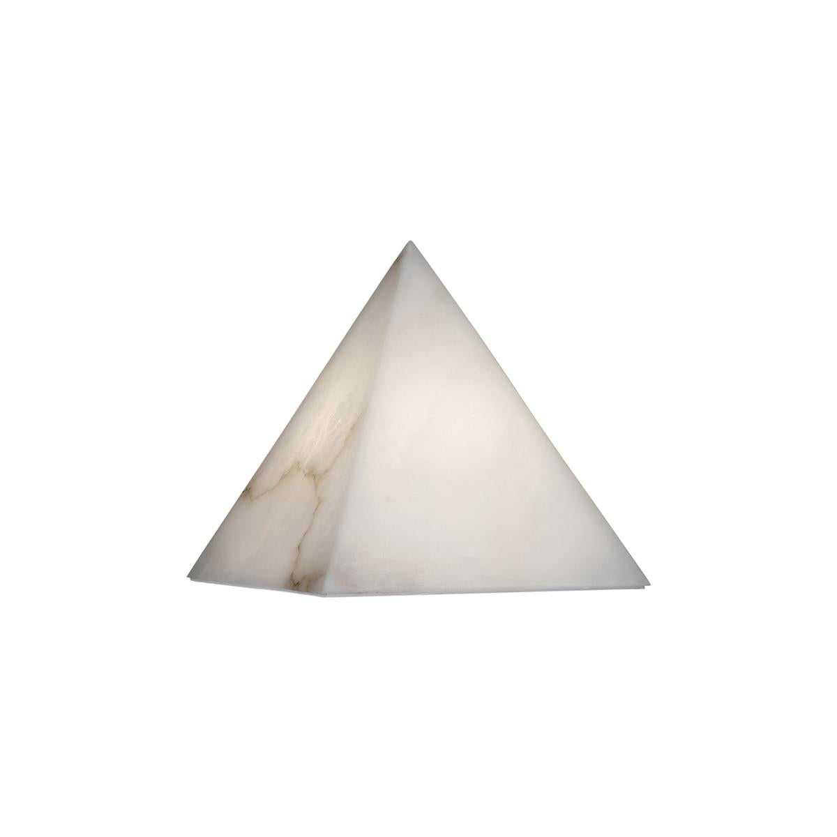 Alabaster Pyramid Table Lamp - Zonesus