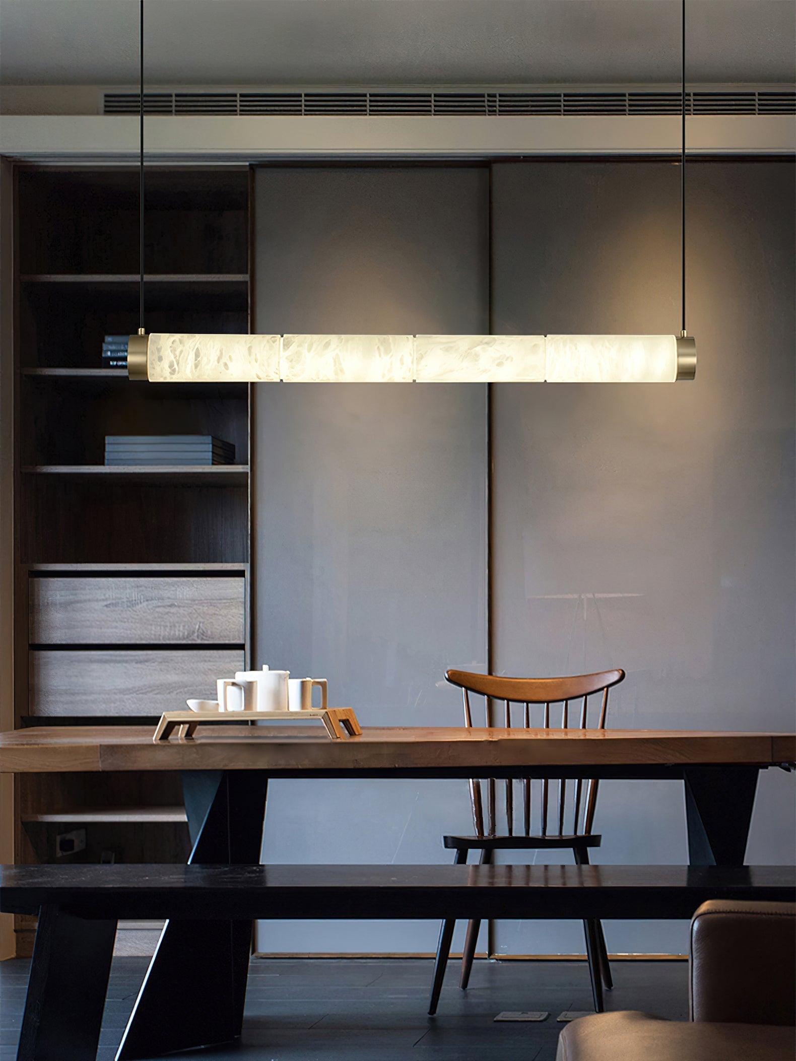 Alabaster Strip Pendant Light - Zonesus