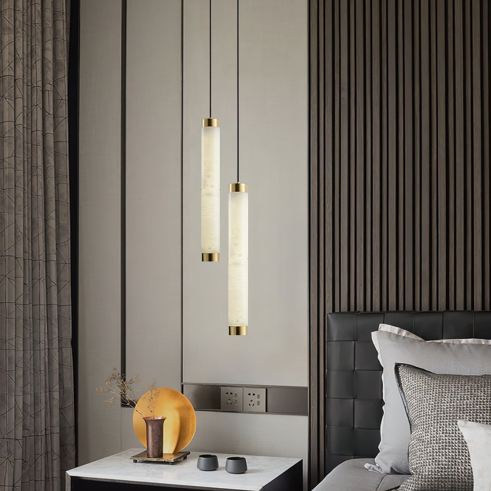 Alabaster Strip Pendant Light - Zonesus