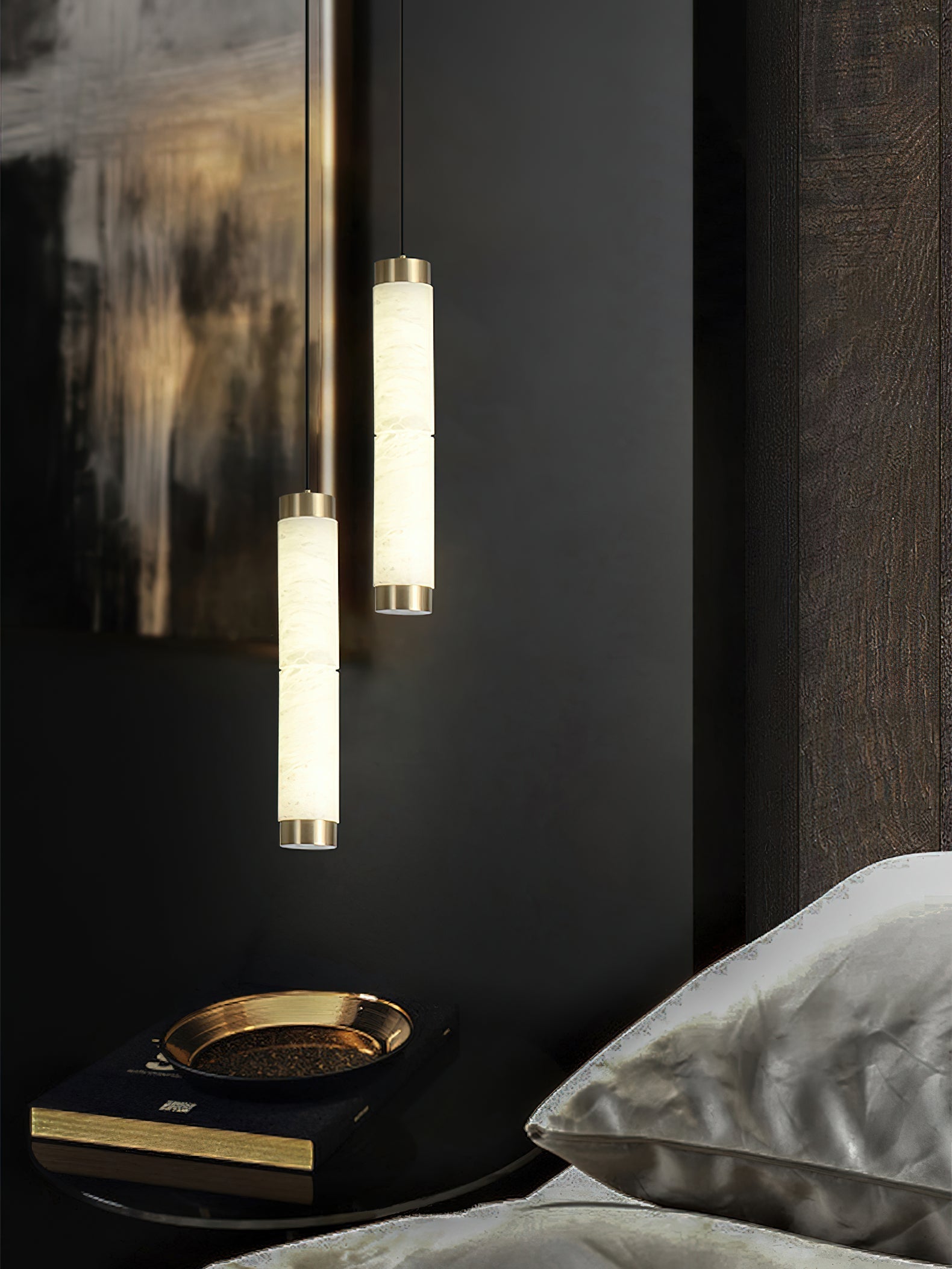 Alabaster Strip Pendant Light - Zonesus