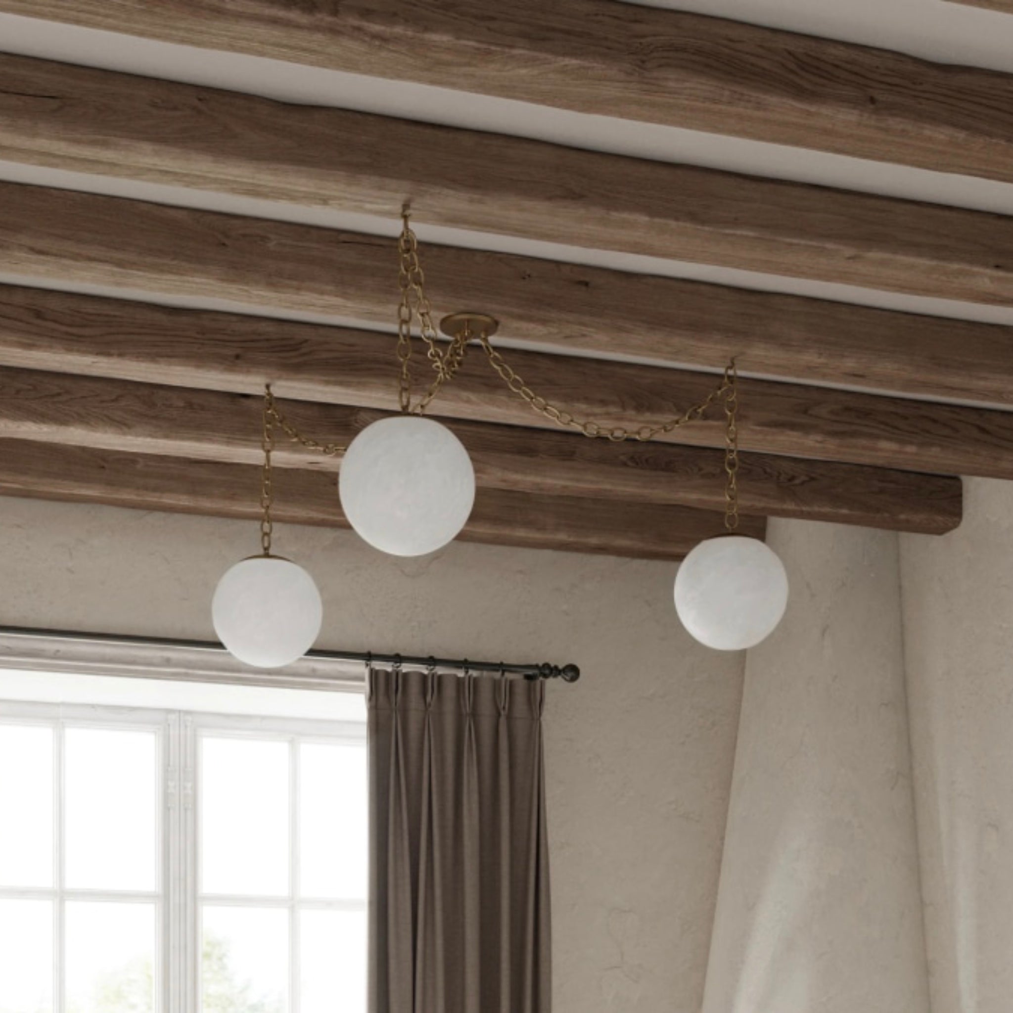 Alabaster Swag Pendant Lamp - Zonesus