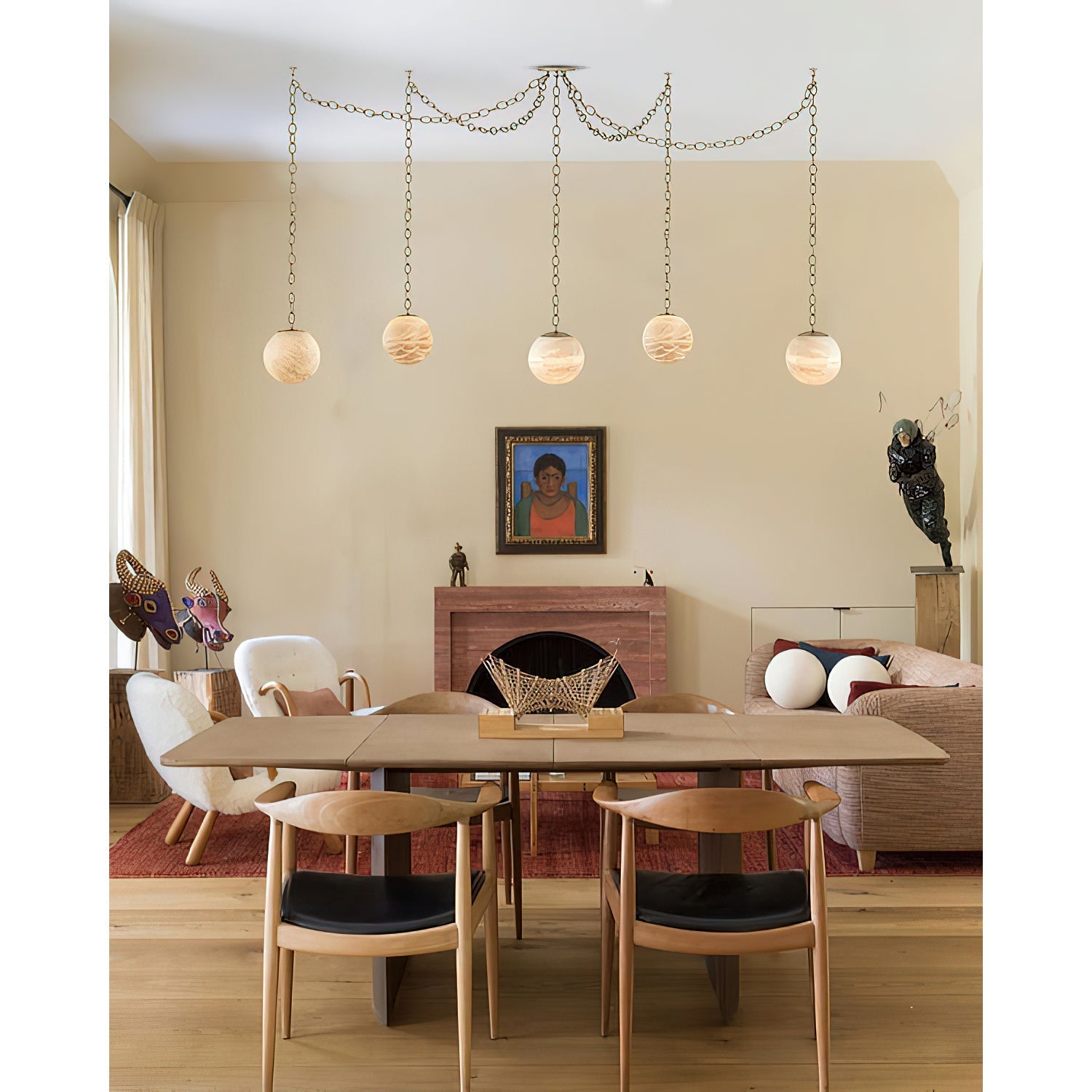 Alabaster Swag Pendant Lamp - Zonesus