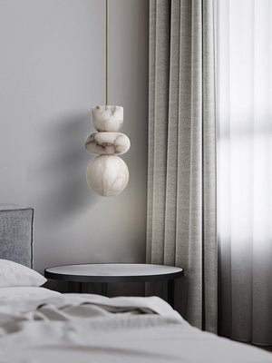 Alabaster Totem Pendant Lamp - Zonesus