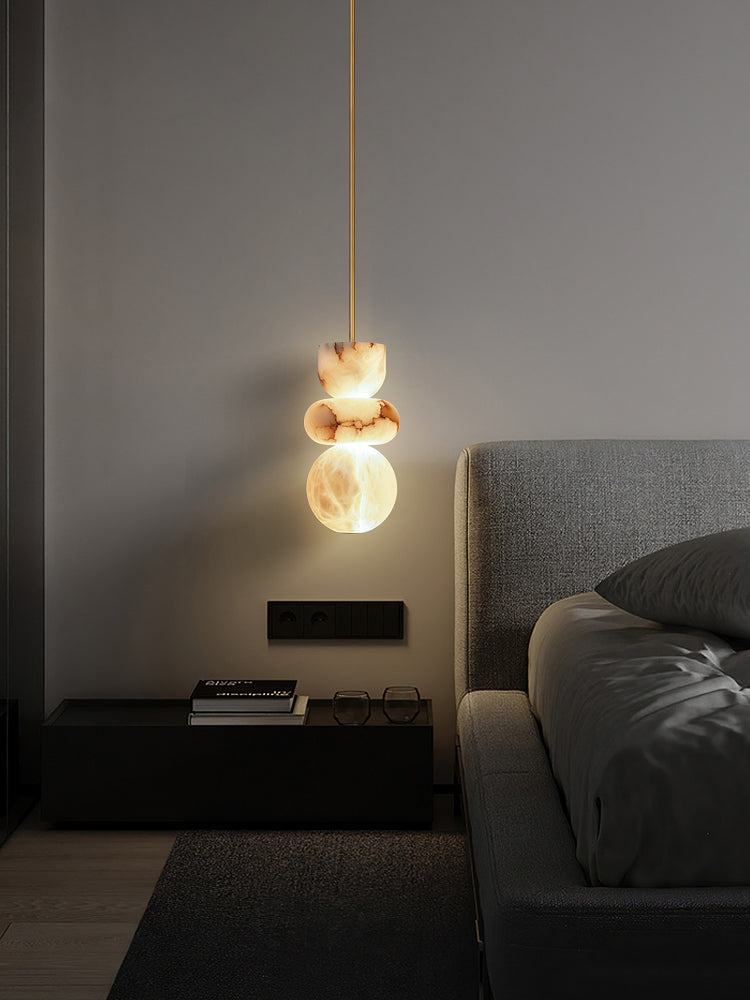 Alabaster Totem Pendant Lamp - Zonesus