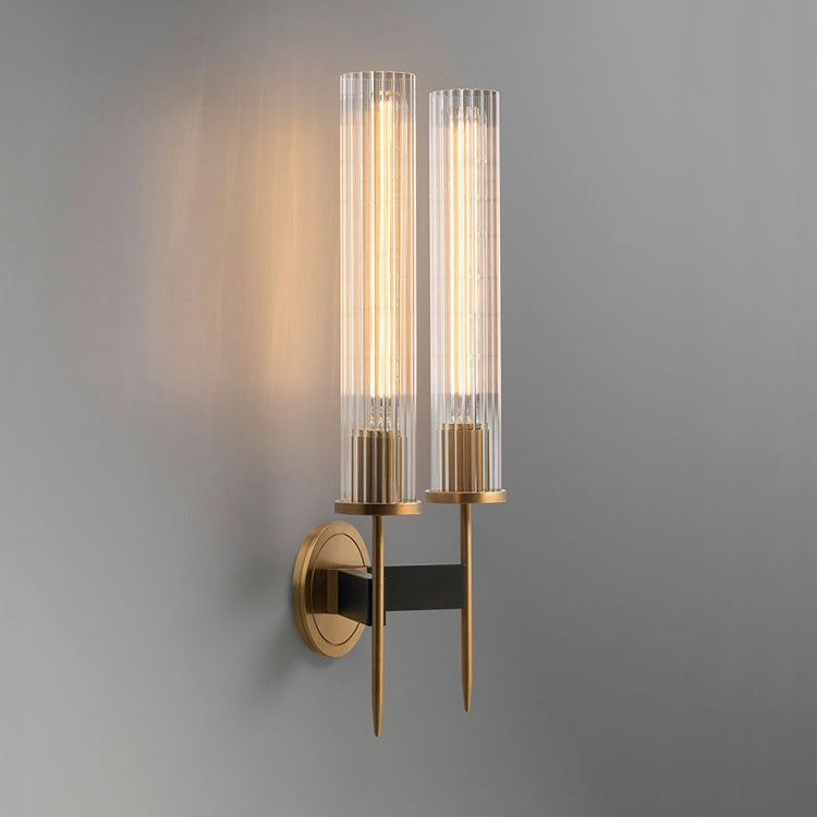 Cannel Double Candle Wall Sconce 9" - Zonesus