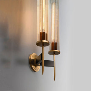 Cannel Double Candle Wall Sconce 9" - Zonesus