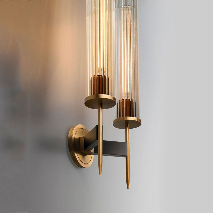 Cannel Double Candle Wall Sconce 9" - Zonesus