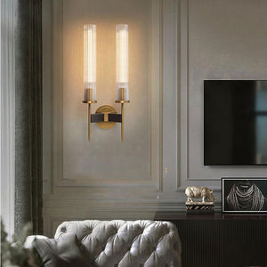 Cannel Double Candle Wall Sconce 9" - Zonesus
